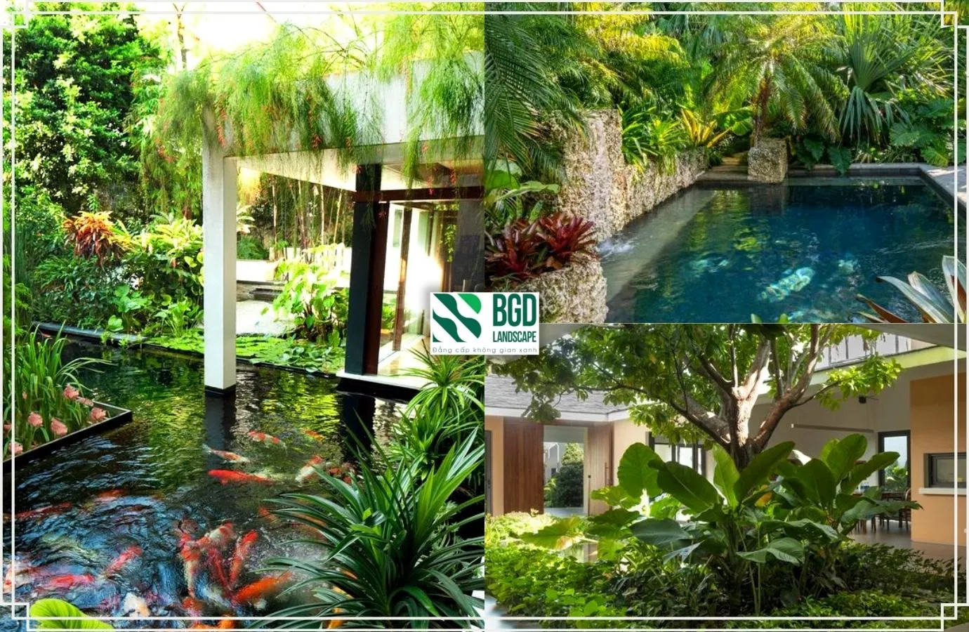 Thi công cảnh quan vườn Tropical