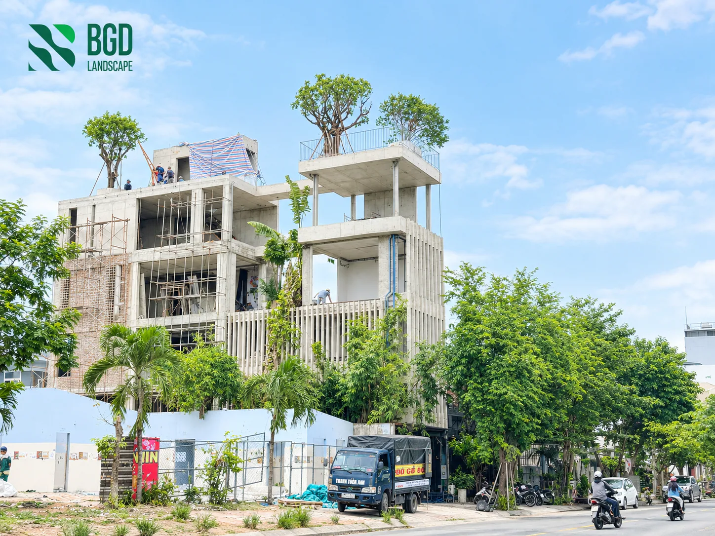 HỒ KHUÊ ARCHITECT OFFICE - TRỒNG CÂY TRÊN MÁI - ĐÀ NẴNG