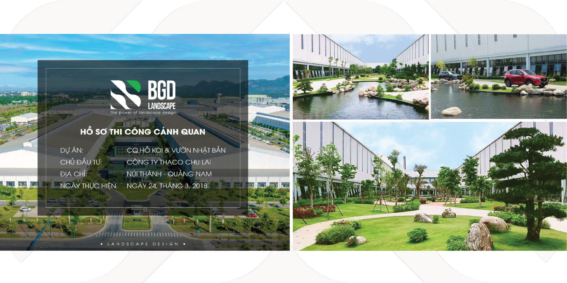 THI CÔNG CẢNH QUAN CQ HỒ KOI & VƯỜN NHẬT BẢN – NÚI THÀNH – QUẢNG NAM