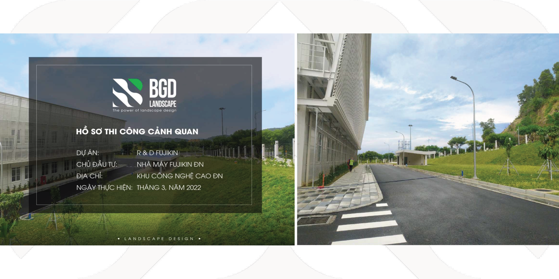 THI CÔNG CẢNH QUAN DỰ ÁN R&D FUJIKIN DN – KHU CÔNG NGHỆ CAO ĐÀ NẴNG